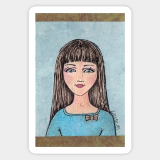 Teen Scene -  Blue Belle Sticker